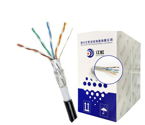 4 pary Cat5e SFTP KABEL LAN LSZH MDPE Kabel Ethernet SFTP Podwójna kurtka